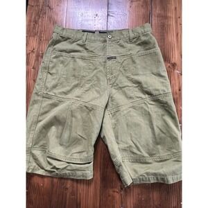 Marithe Francois Girbaud Mens Baggy 36 Shuttle Shorts Olive